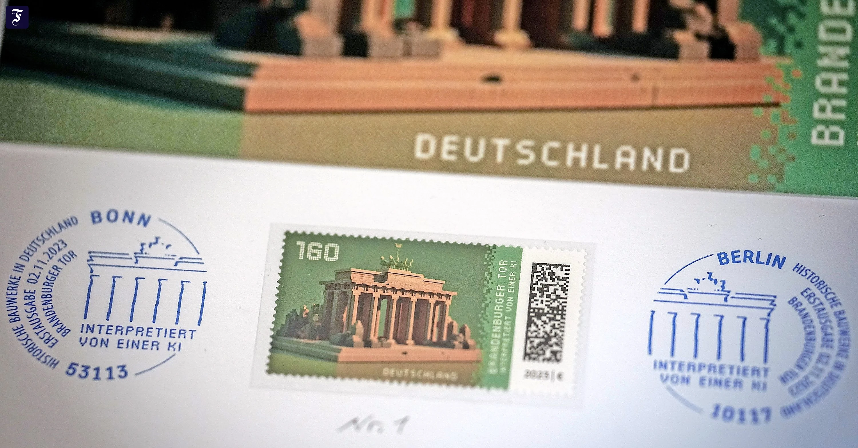 Deutsche Post mit NFT-Briefmarke: Motiv von KI designt | FAZ
