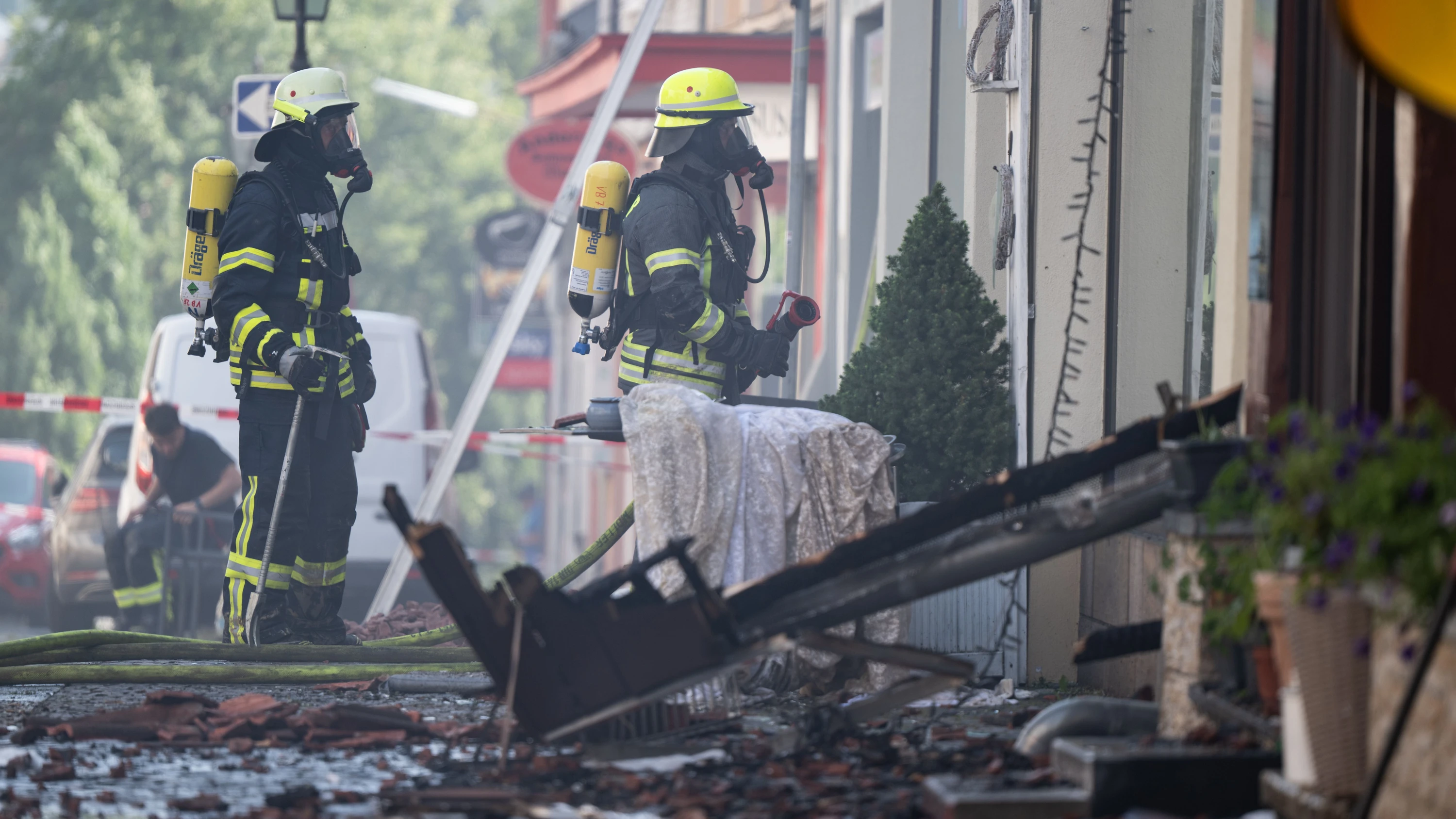Deutsche Fachwerkstraße: Entsetzen nach Brand in Altstadt von Lauterbach