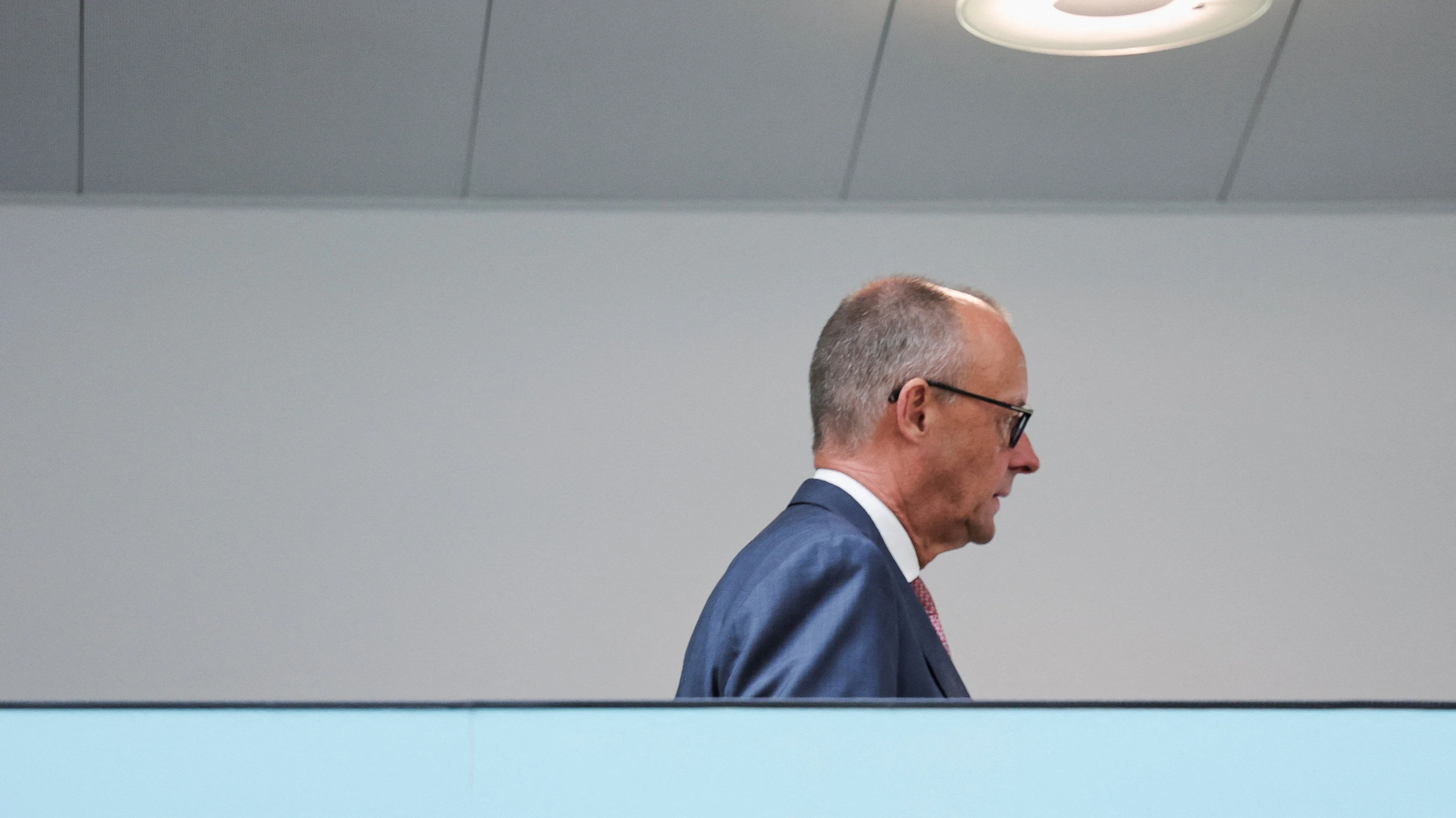 Bundeskanzler und CDU-Parteichef Friedrich Merz am Montag in Berlin - Reuters
