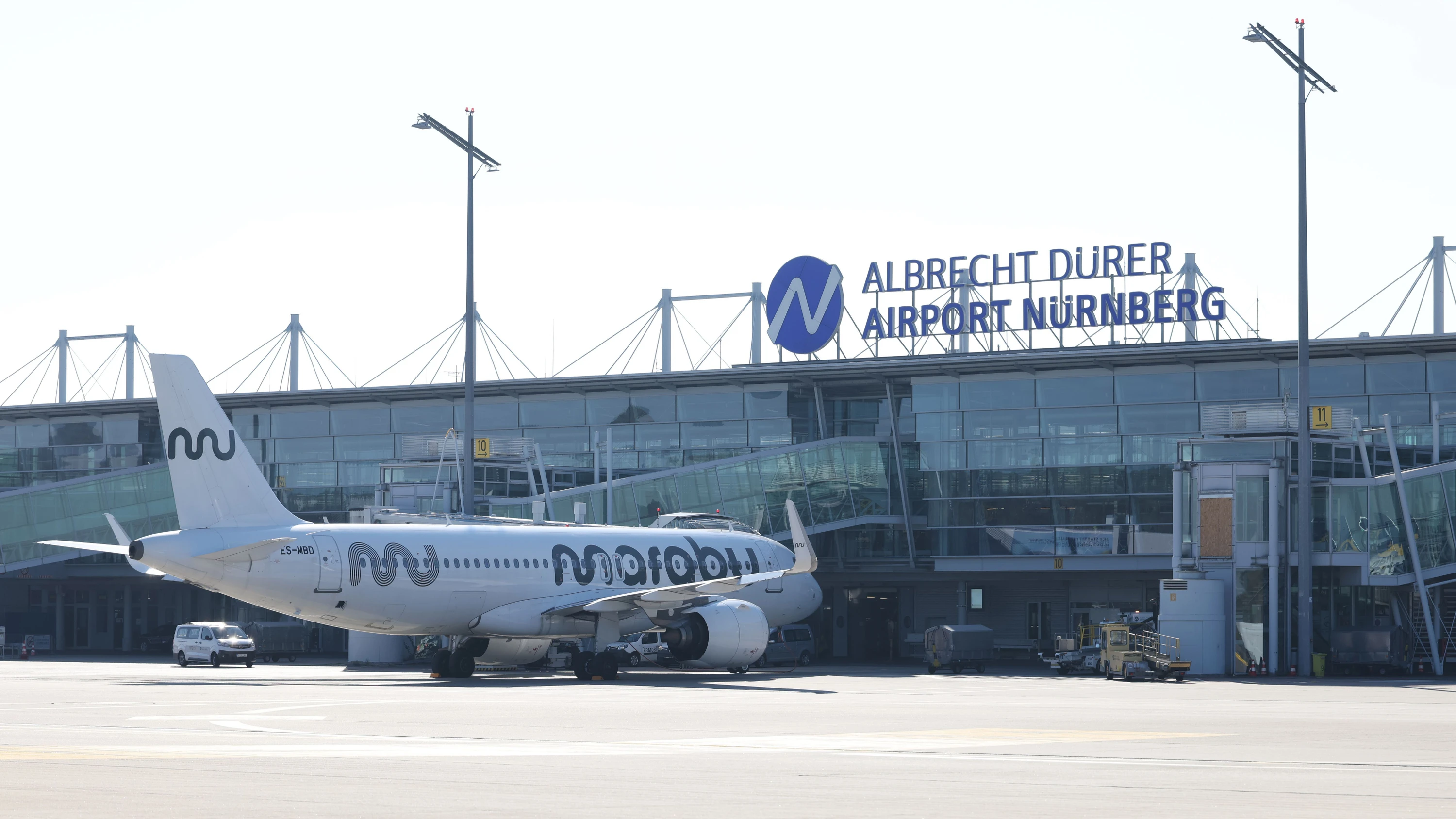 Notfall am Flughafen Nürnberg. - dpa