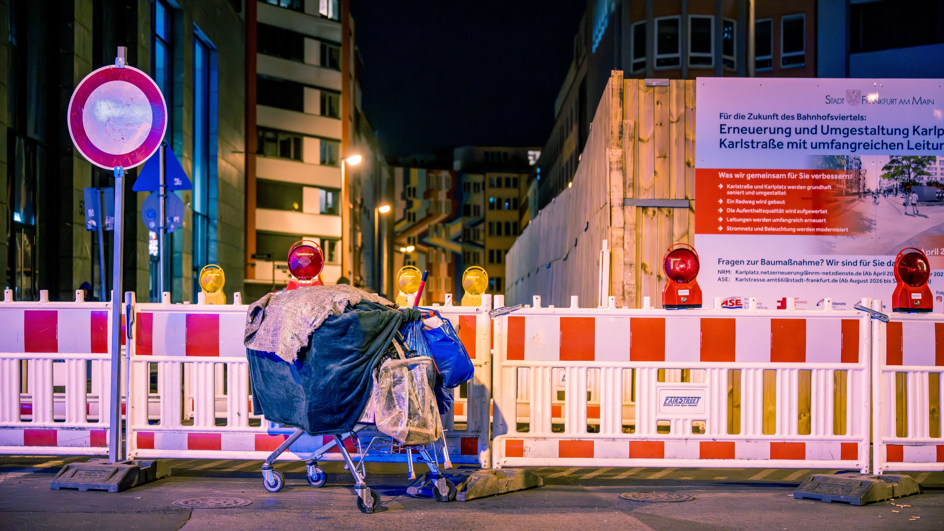 Bild: Rhein-Main-Feierabendbriefing: Baustellen verschärfen das Drogenproblem im Frankfurter Bahnhofsviertel