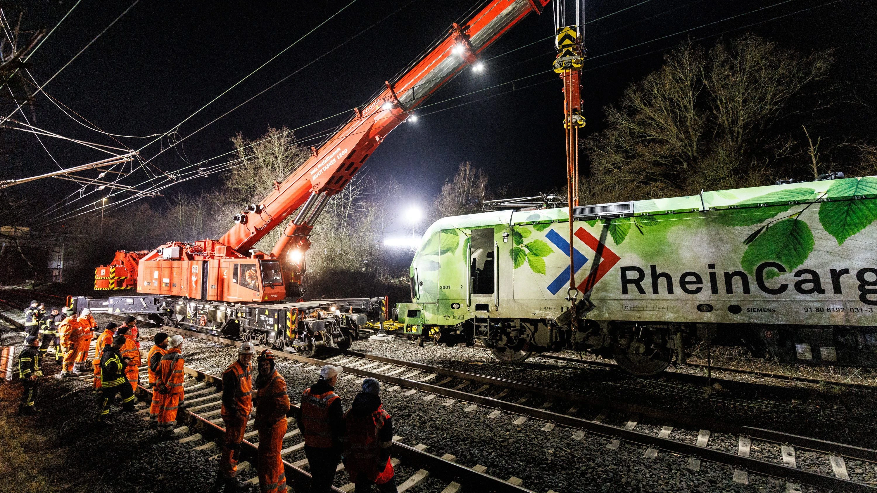So läuft die Bergung ab: Lok down