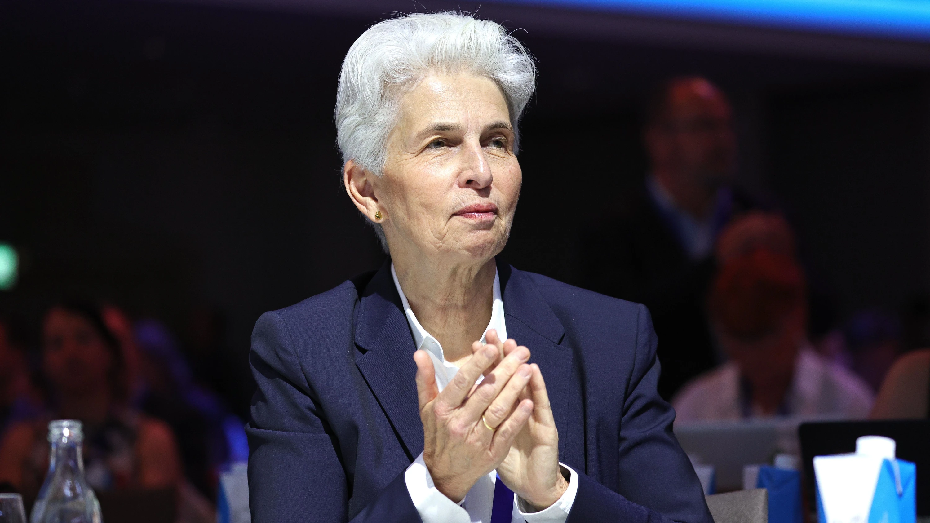 Verkündet auf dem Parteitag, doch gegen Kubicki kandidieren zu wollen: Marie-Agnes Strack-Zimmermann - Omer Messinger