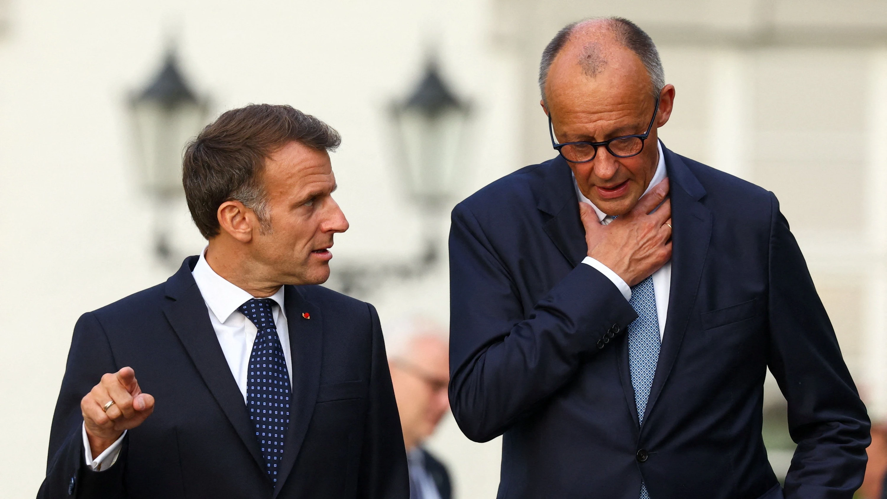 Treffen mit Merz: Macron spricht von „echter deutsch-französischer Annäherung“