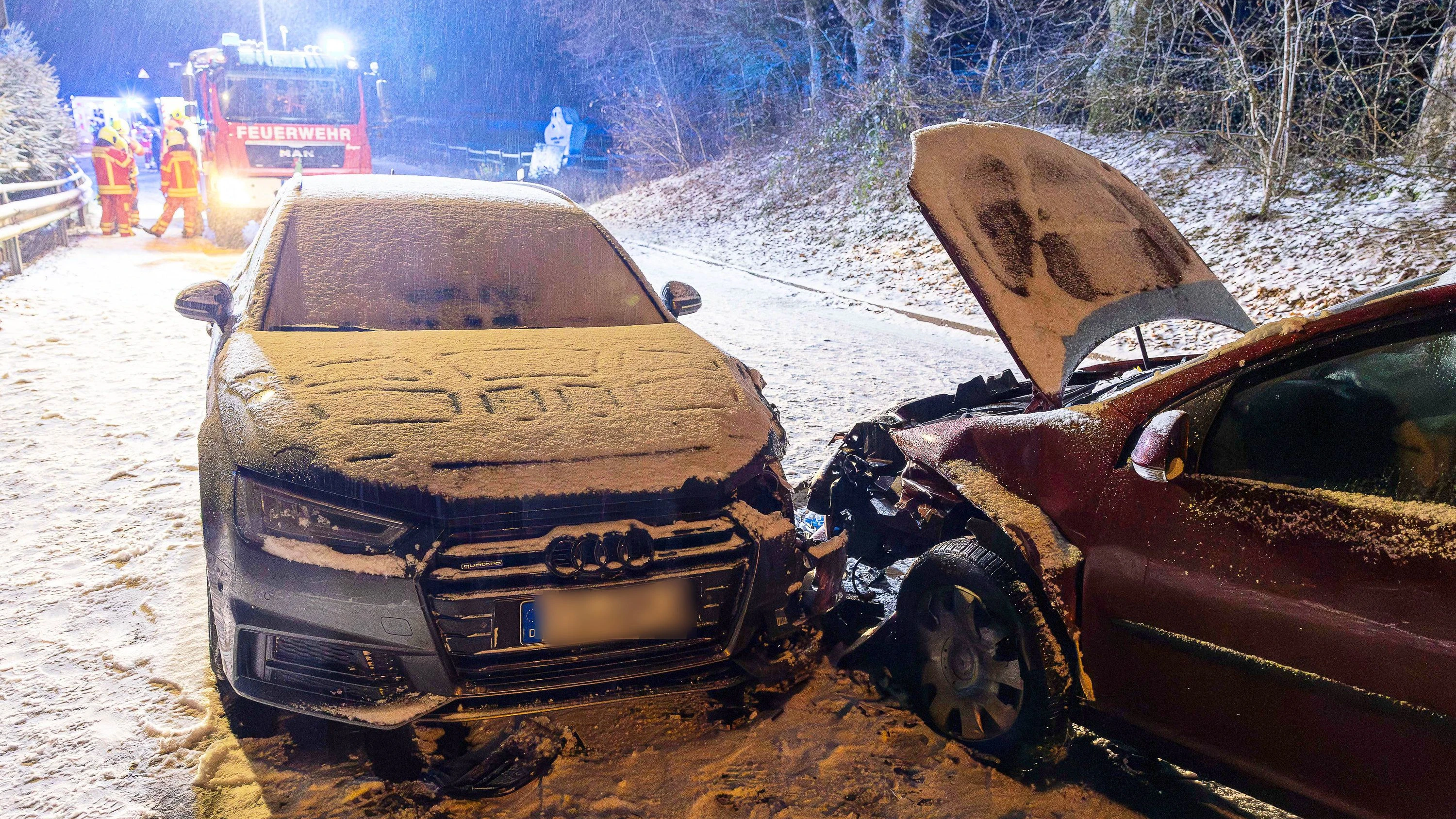 Verkehrsbehinderungen: Wintereinbruch sorgt für Glätte in Deutschland