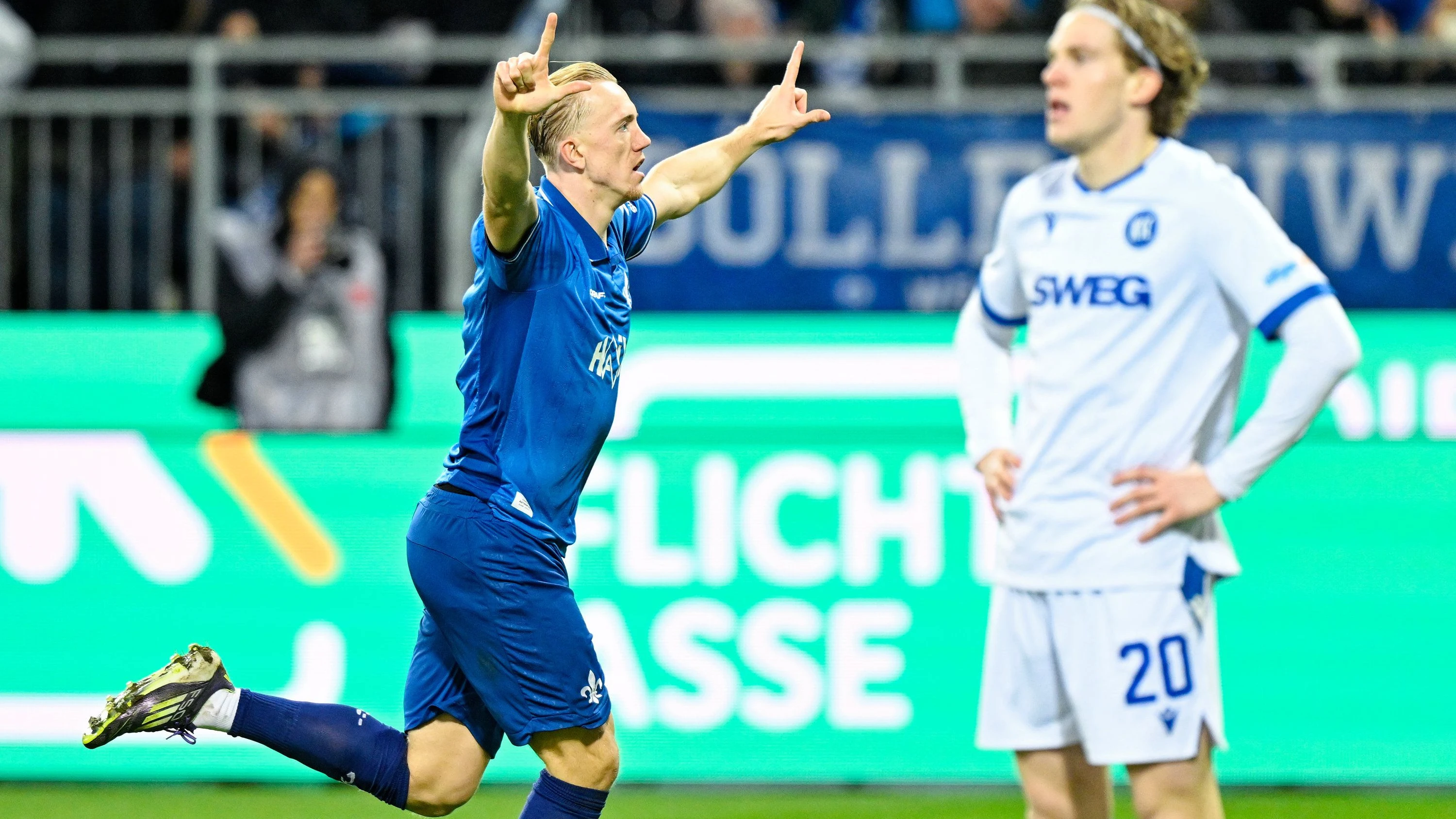 Zweite Liga: Darmstadt siegt mit 3:2 gegen Karlsruhe