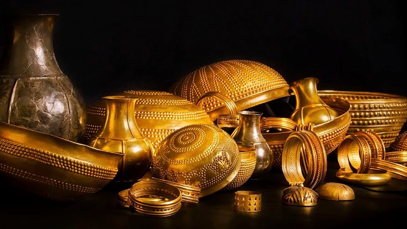 So sahen Teile des Goldschatzes aus, als sie noch im Museum lagen. - EPA/Museum Villena