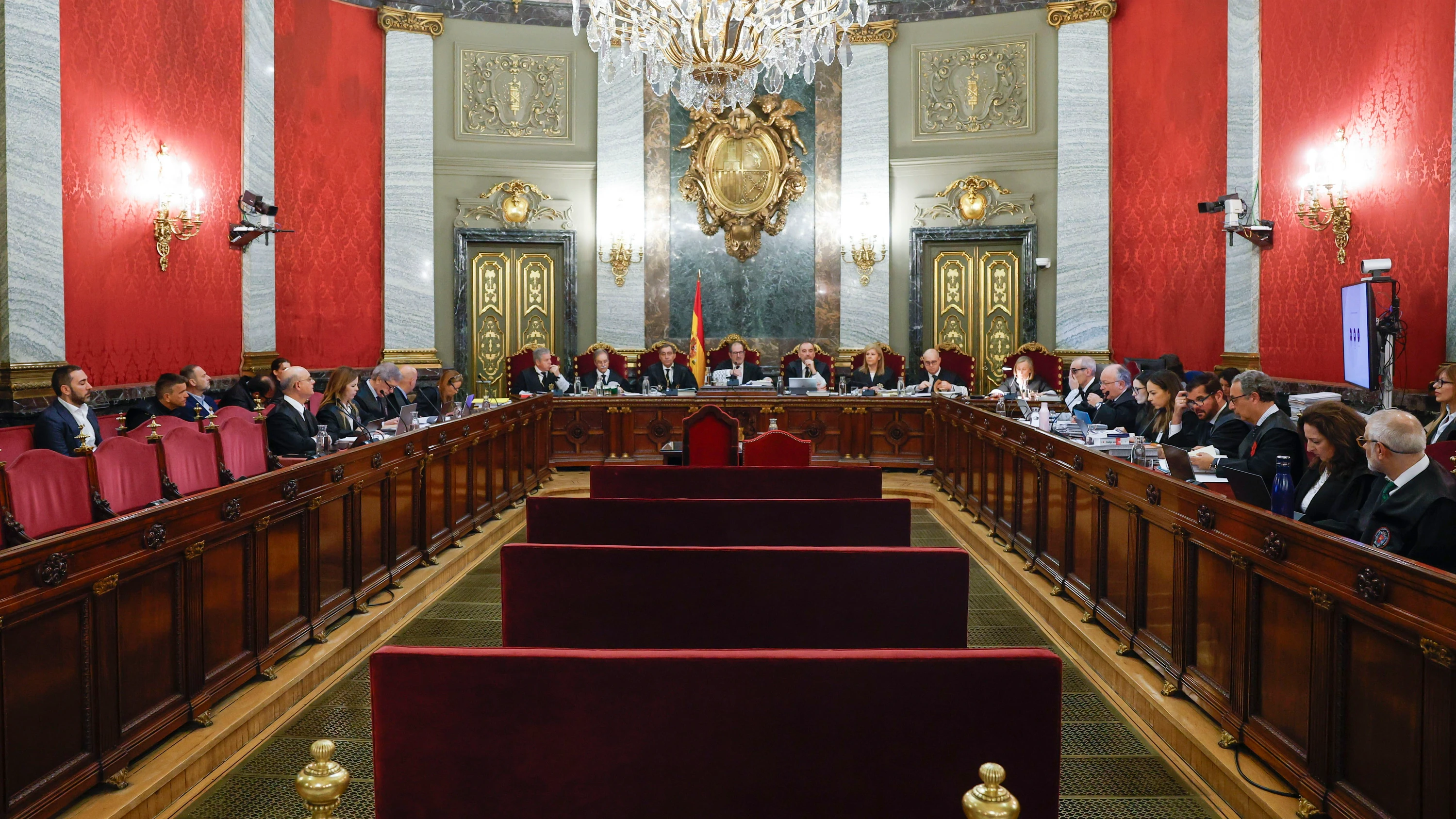 Spaniens Oberstes Gericht beim Prozessauftakt gegen den ehemaligen Verkehrsminister Jose Luis Abalos - EPA