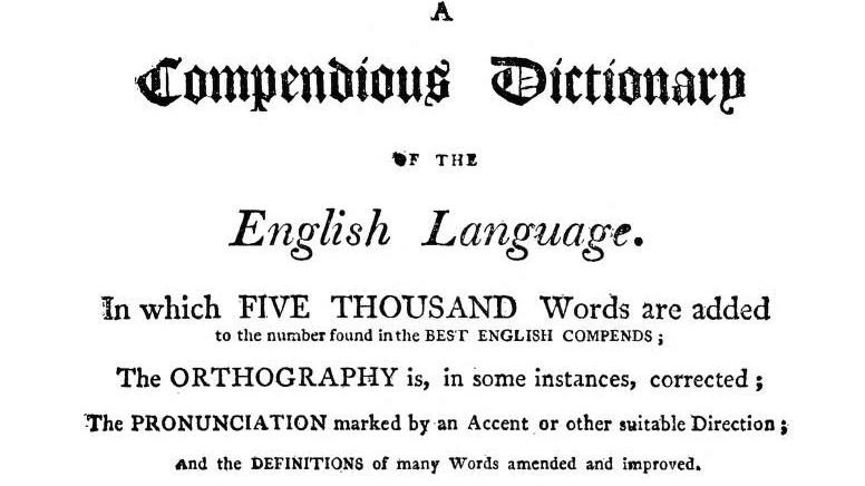 „Webster’s Dictionary“: Wörterbuch als Unabhängigkeitserklärung