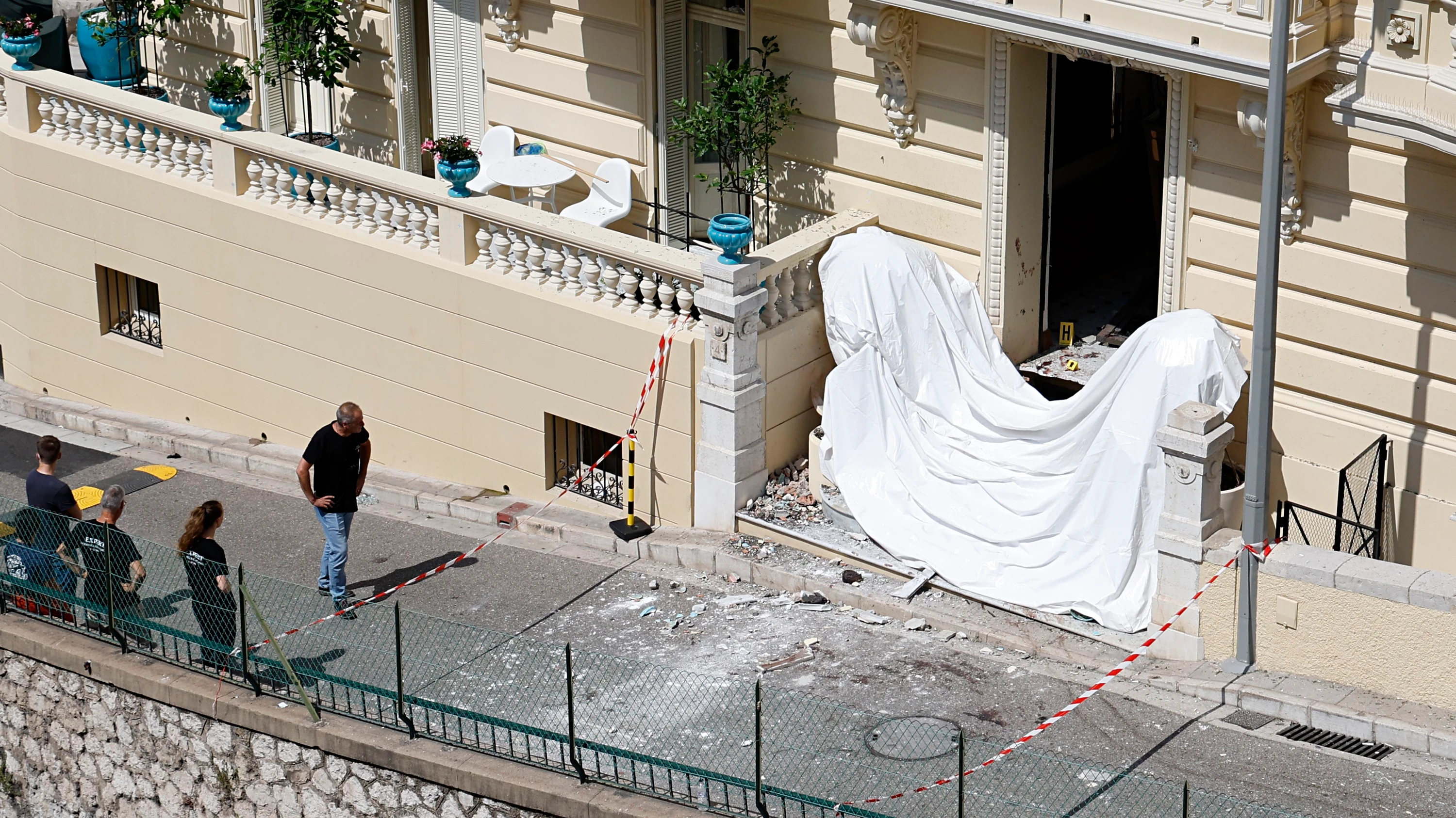 Mutmaßliche Paketbombe: Einer Ukrainerin wird vorgeworfen, einen Sprengsatz vor einem Wohngebäude in Monaco gezündet zu haben. - EPA