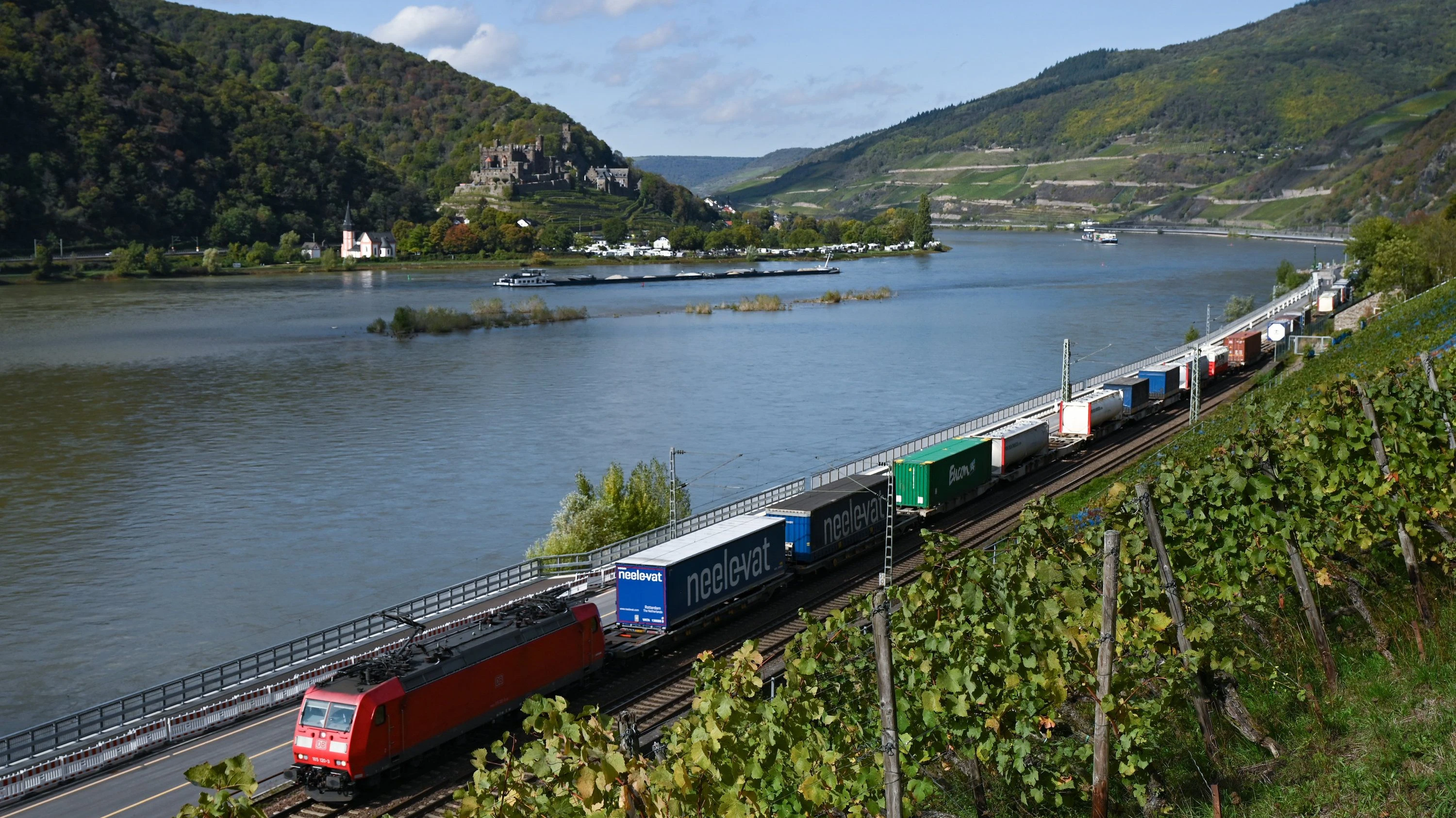 Bild: Rhein-Main-Feierabendbriefing: Sanierung der Bahnstrecke: Rechts des Rheins fährt fünf Monate kein Zug