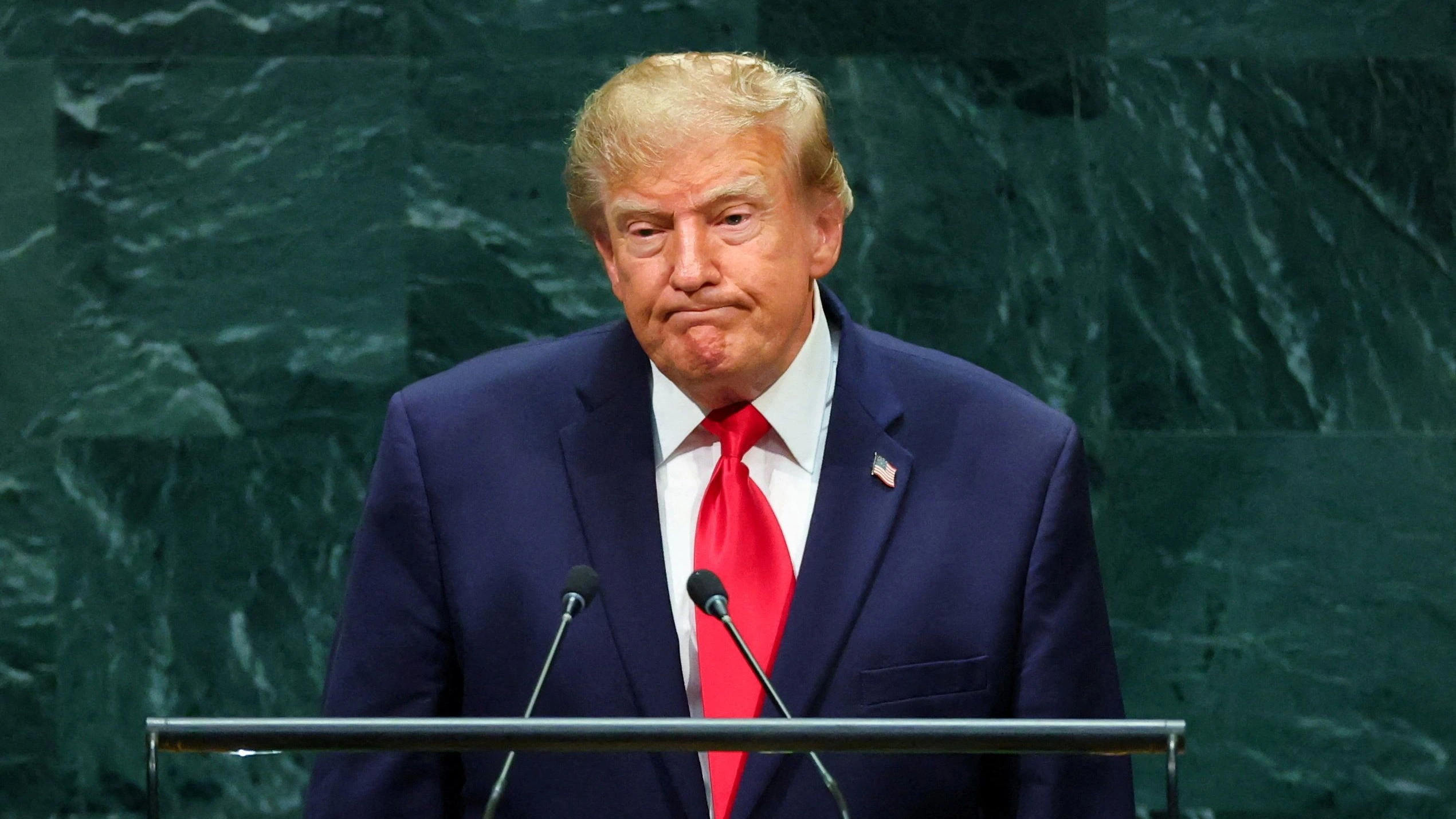 FILE PHOTO: US President Donald Trump addresses the 81st United Nations General Assembly at UN headquarters in New York City, US, September 22, 2026. REUTERS/MIKE SEGAR/File Photo - Reuters