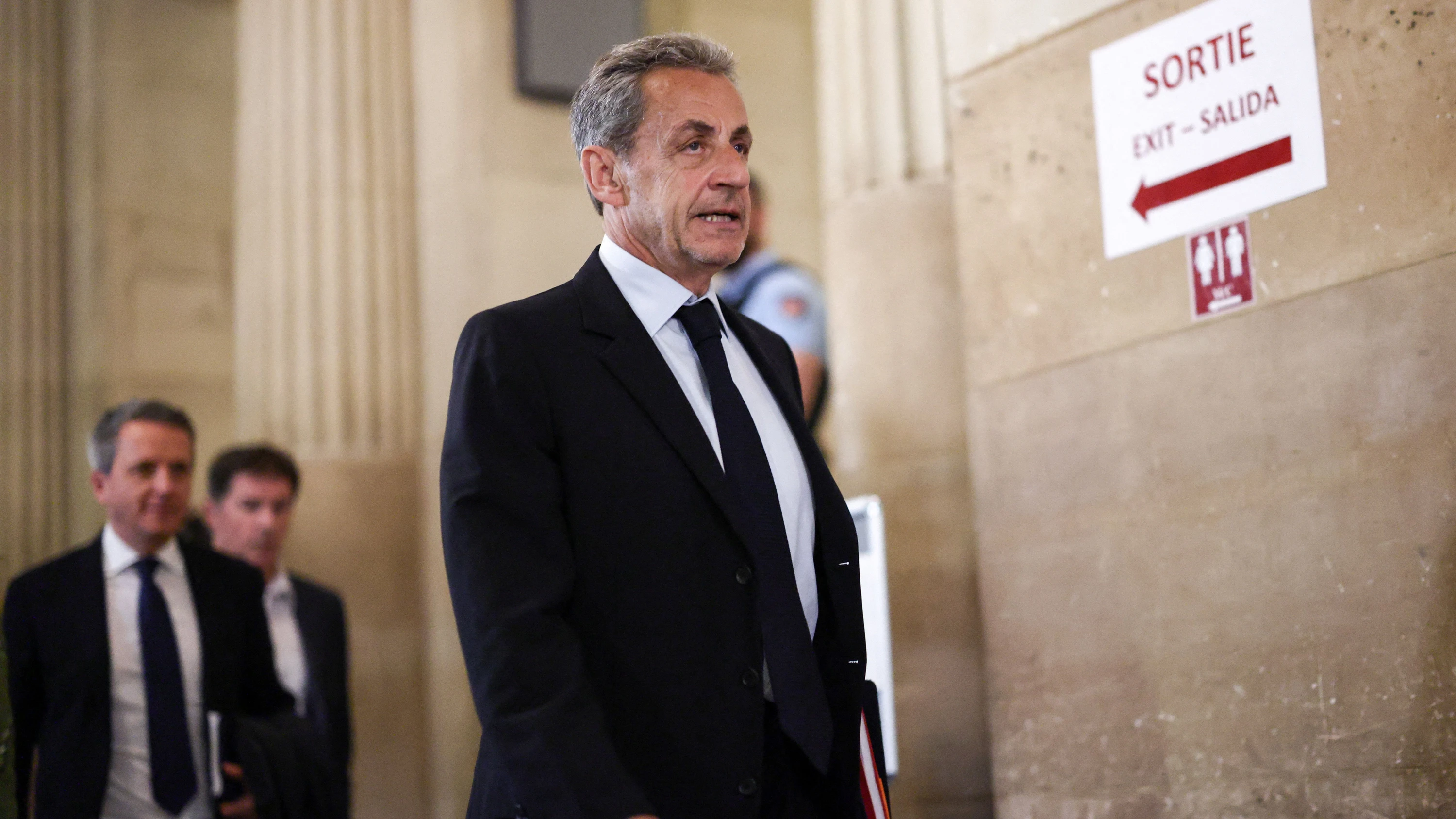 Frankreichs früherer Präsident Nicolas Sarkozy am Mittwoch im Gericht in Paris. - Reuters