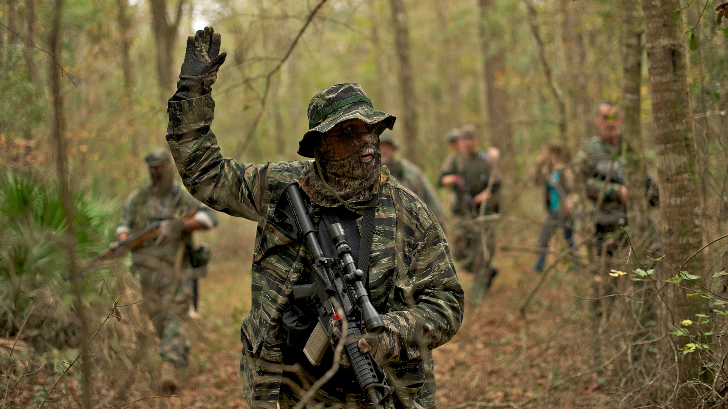 Survivaltraining, hier sogar mit Waffen in den USA, ist für manche mehr als ein Hobby. - REUTERS