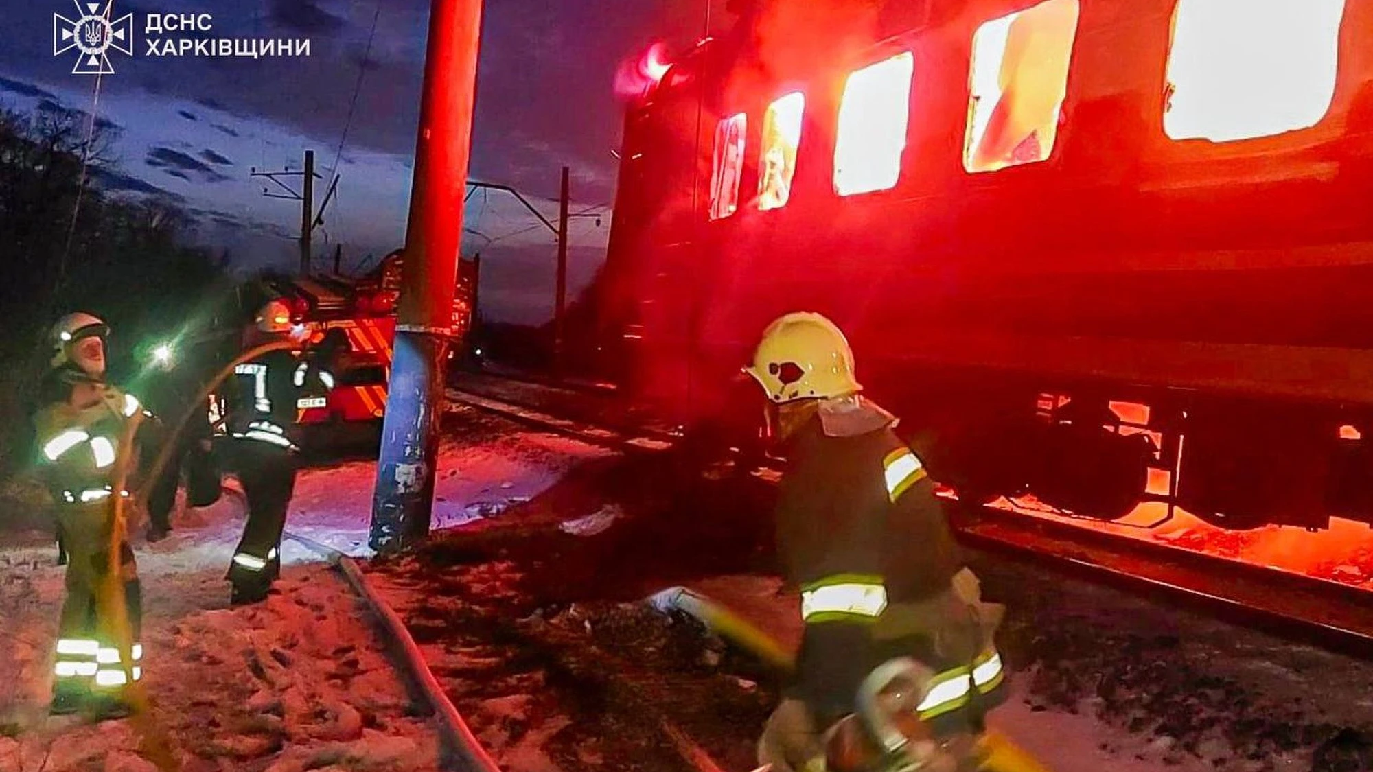 Neue Russische Angriffe: Auch ein fahrender Passagierzug wurde zum Ziel