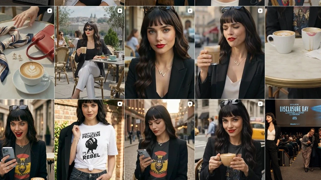 Der Instagram-Account der KI-generierten Person Vivian Steele - vvsteeleip/Instagram
