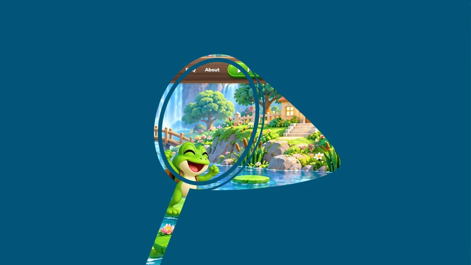 Netzrätsel: Hüpf, kleiner Frosch!