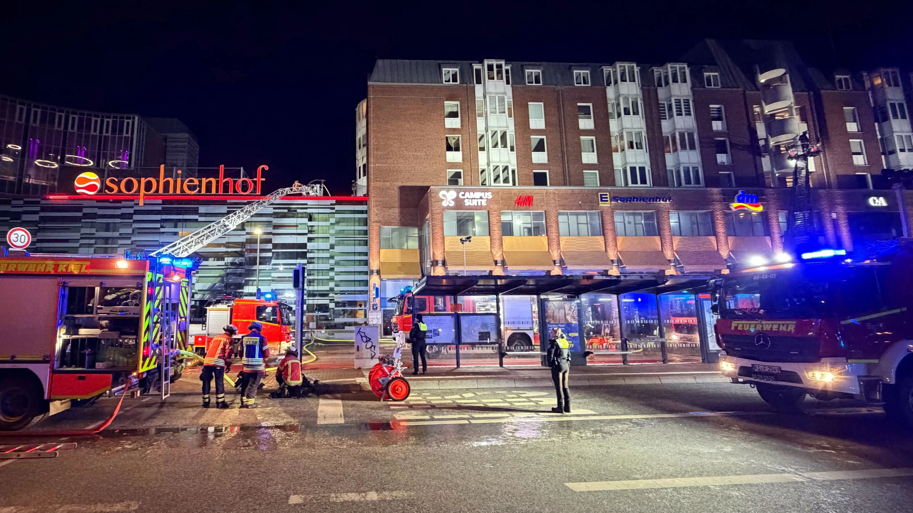 Einkaufszentrum Sophienhof: Vermisste nach Brand in Kieler Innenstadt