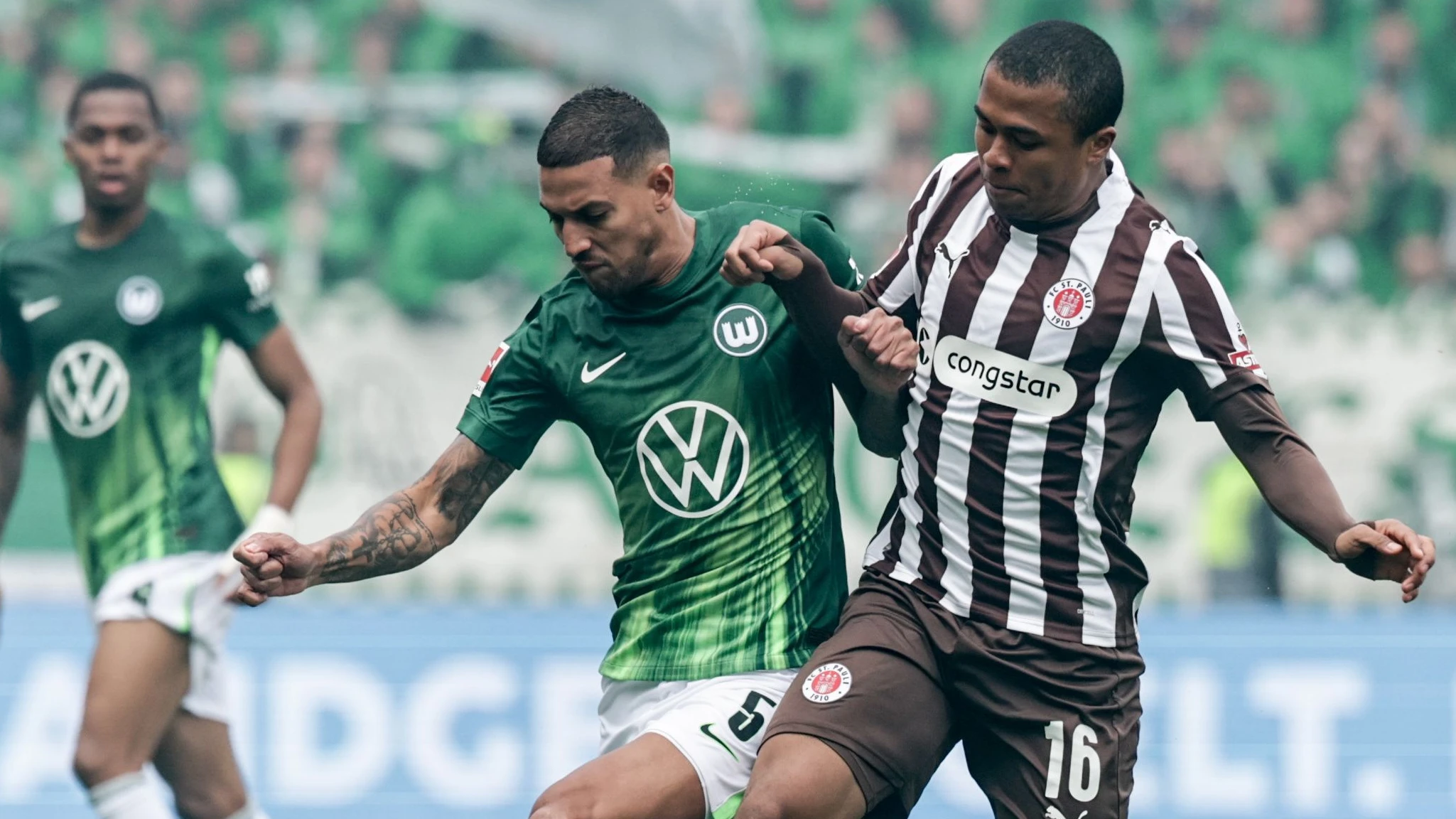 Der FC St. Pauli und der VfL Wolfsburg trafen im Kampf gegen den Abstieg direkt aufeinander. - EPA