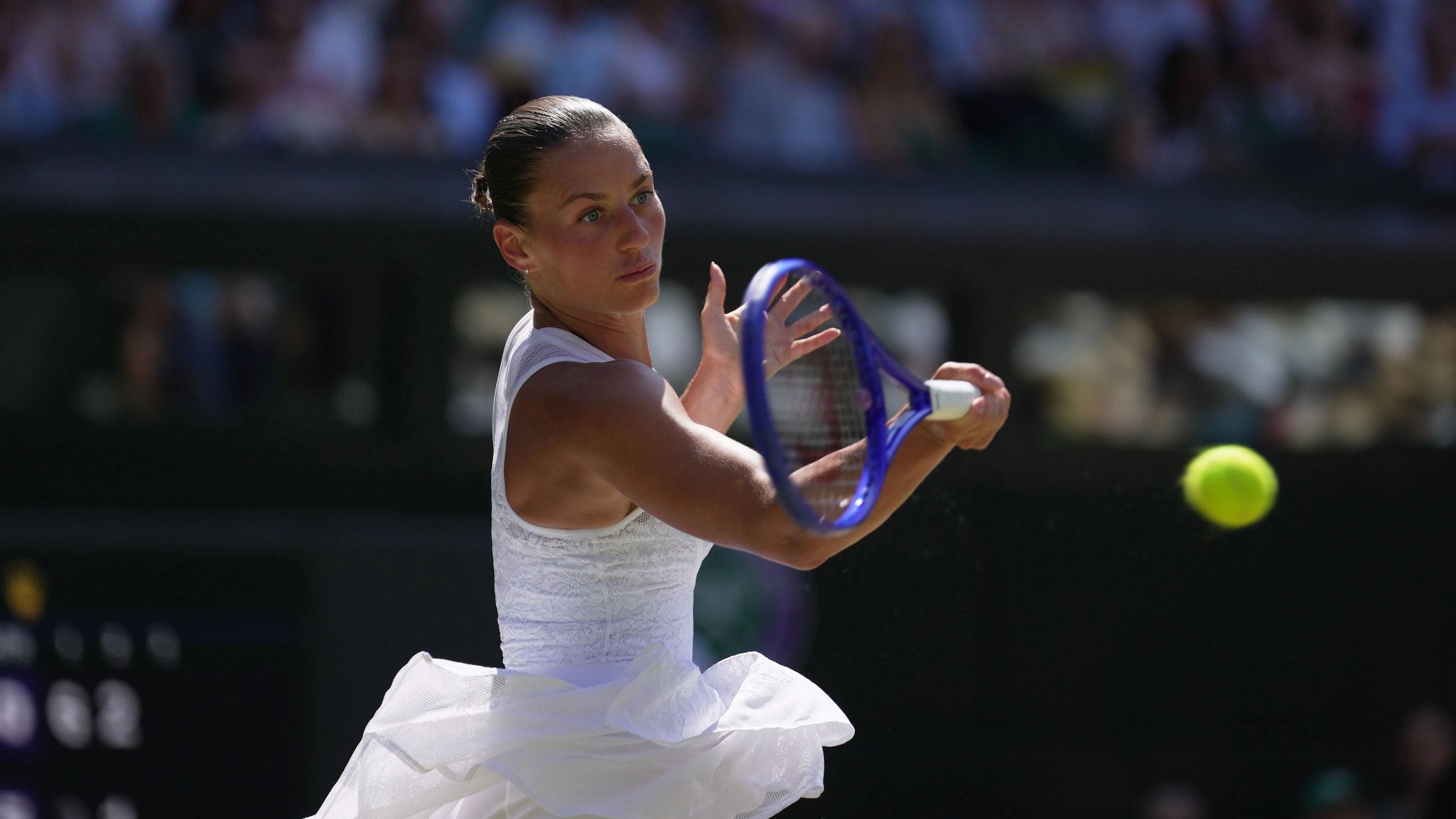 Bild: Ukrainische Tennisspielerin: Marta Kostjuk steht im Halbfinale von Wimbledon