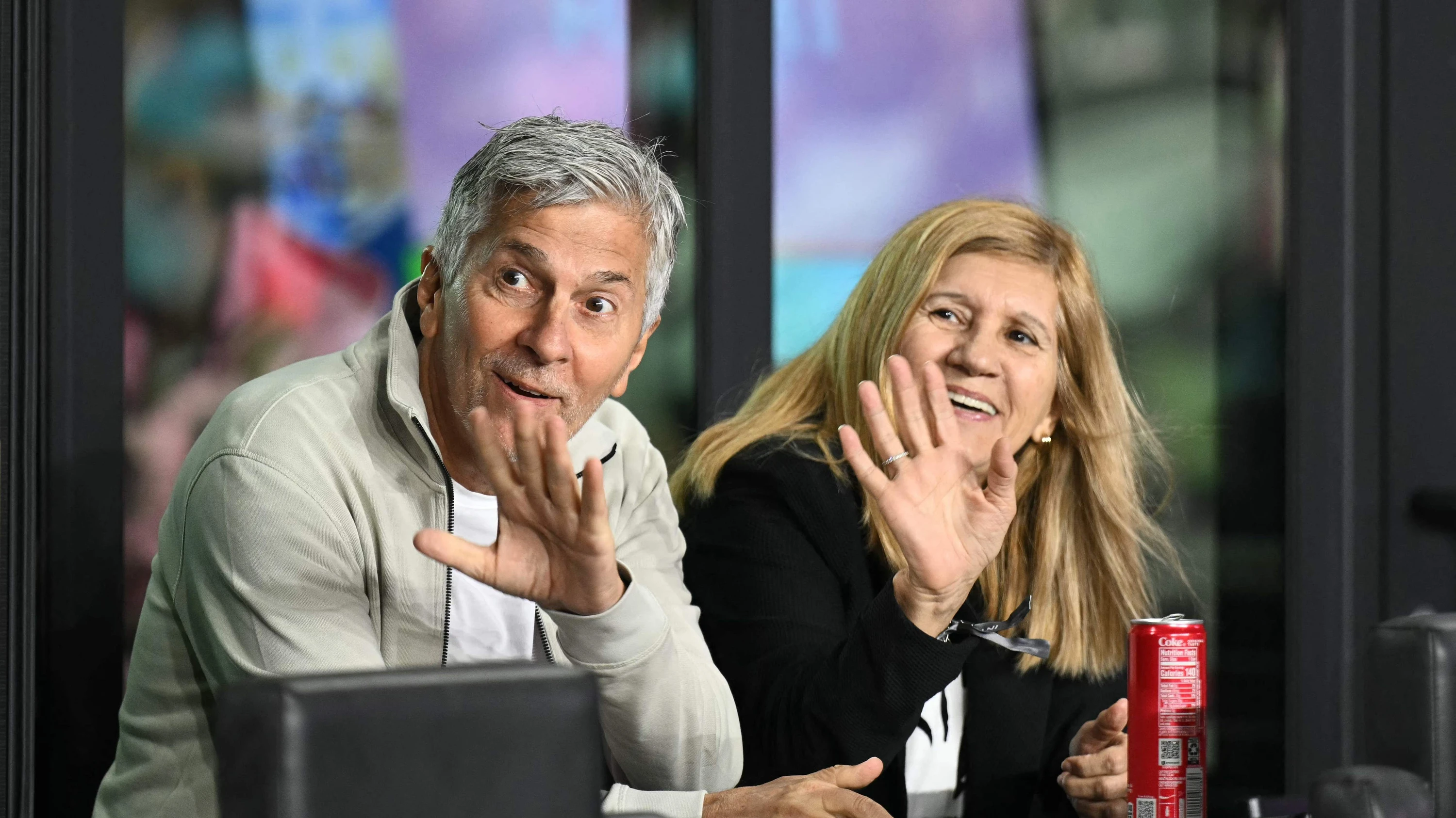 Jorge Messi (l.) mit Ehefrau Celia Cuccittini - AFP