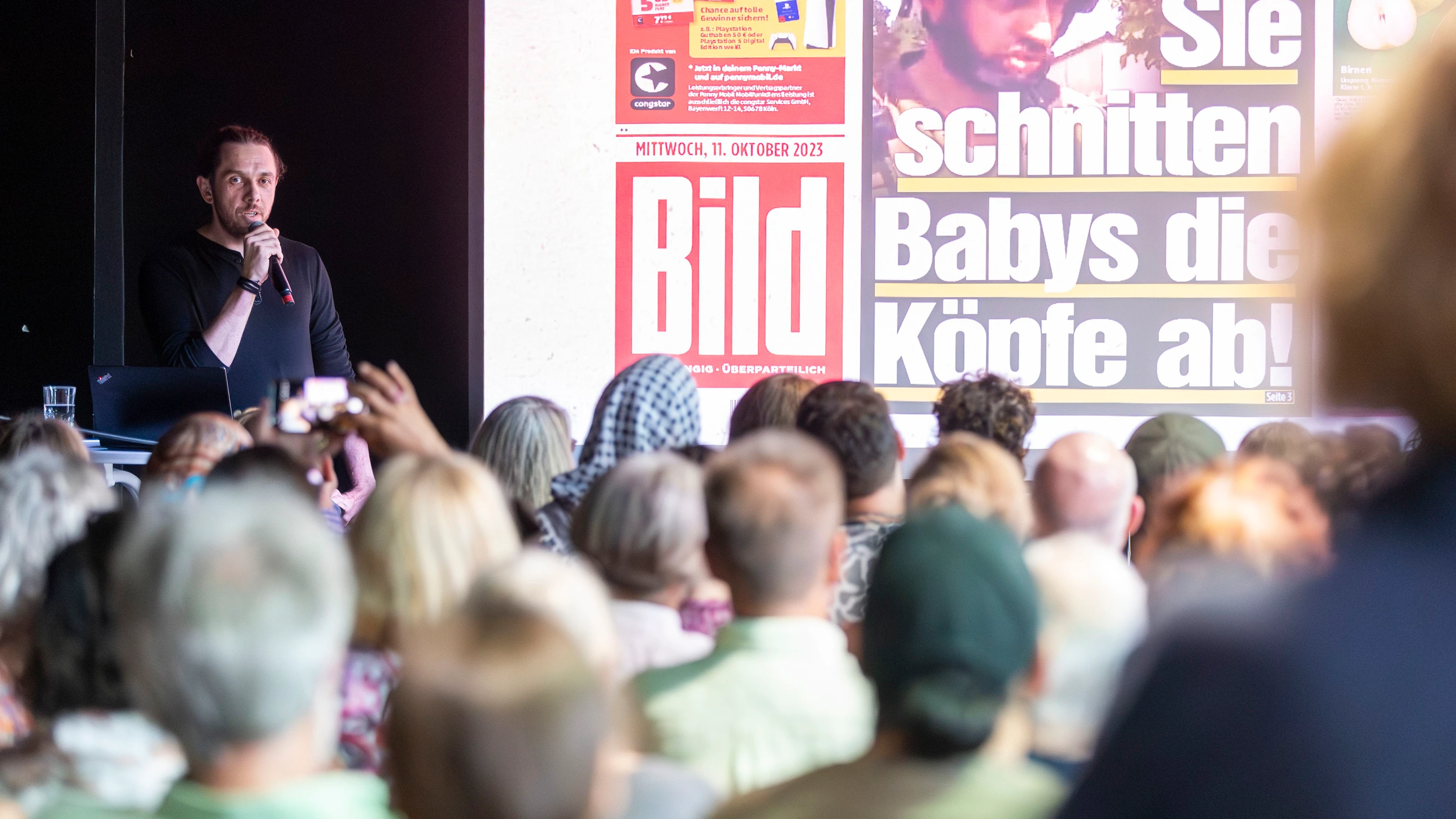 Bild: Autor Goldmann liest in Wiesbaden: Wie angemessen berichten Medien vom Nahostkrieg?