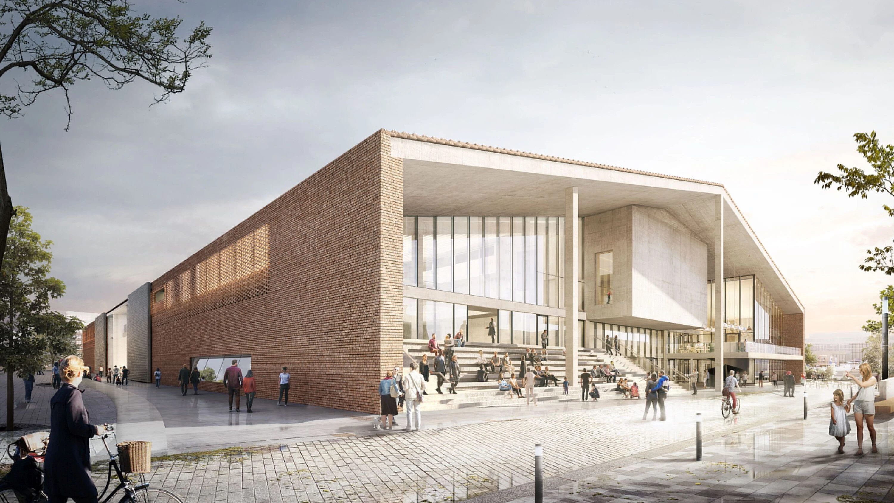 Ein Behälter für die künstlerische Moderne: Animation des geplanten Museumsneubaus in Berlin - Herzog & de Meuron