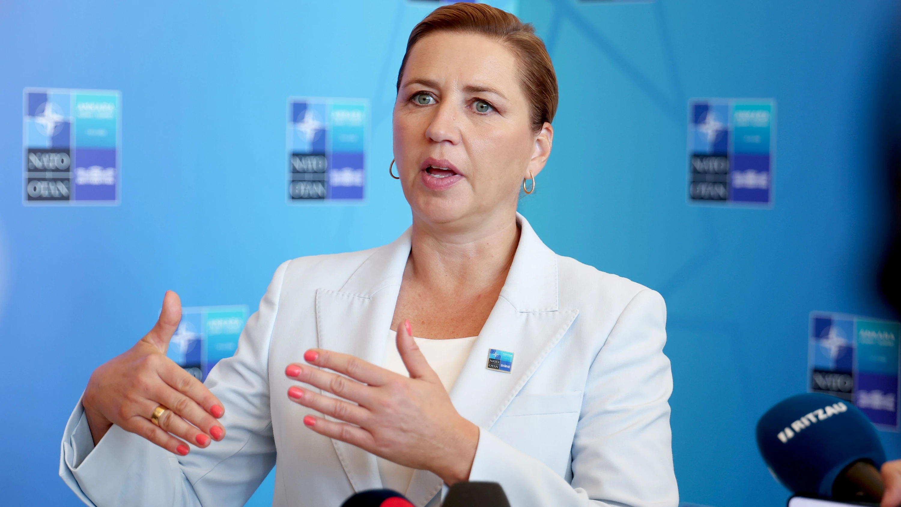 Trump auf NATO-Gipfel: Frederiksen: Sind bereit, Grönland zu verteidigen Trump auf NATO-Gipfel: Frederiksen: Sind bereit, Grönland zu verteidigen