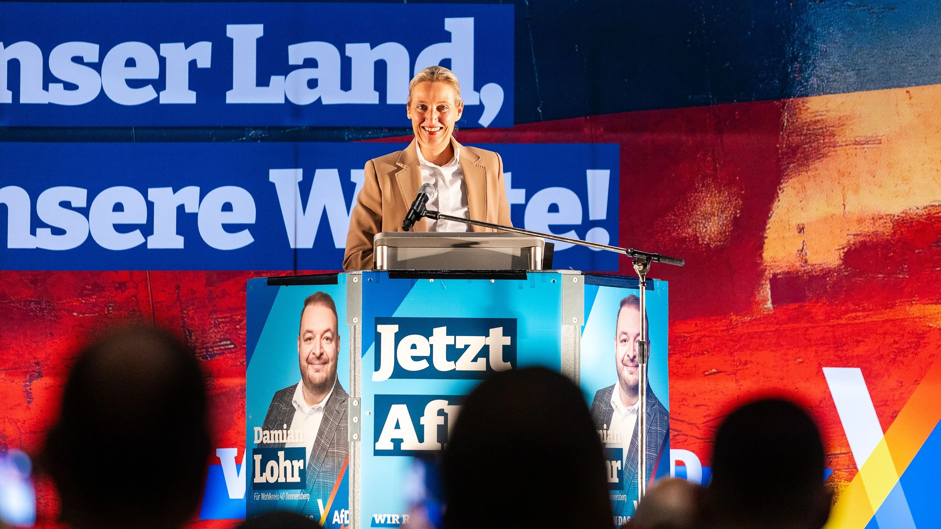 AfD in der Nordpfalz: Bei „Remigration“ bekommt Alice Weidel Liebesbekundungen