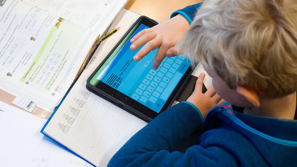 Schüler in der Wiesbachschule in Grävenwiesbach