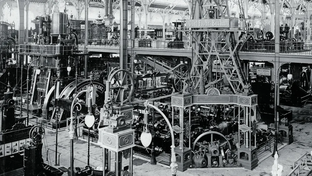 Der deutsche Stand auf der Weltausstellung 1900 in Paris