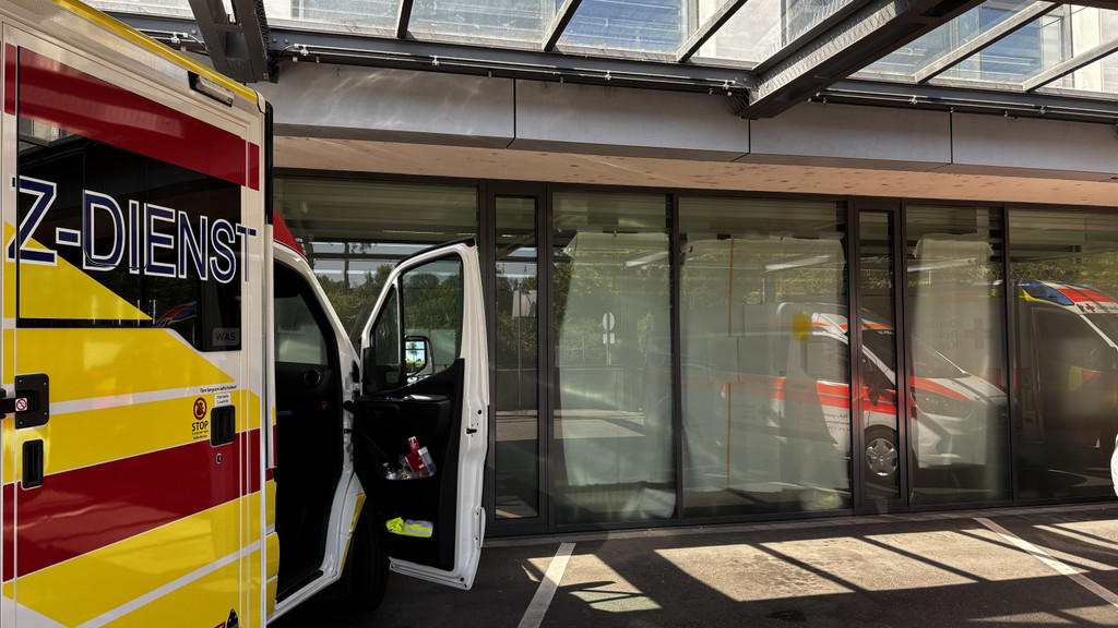 Uniklinik bei 35 Grad