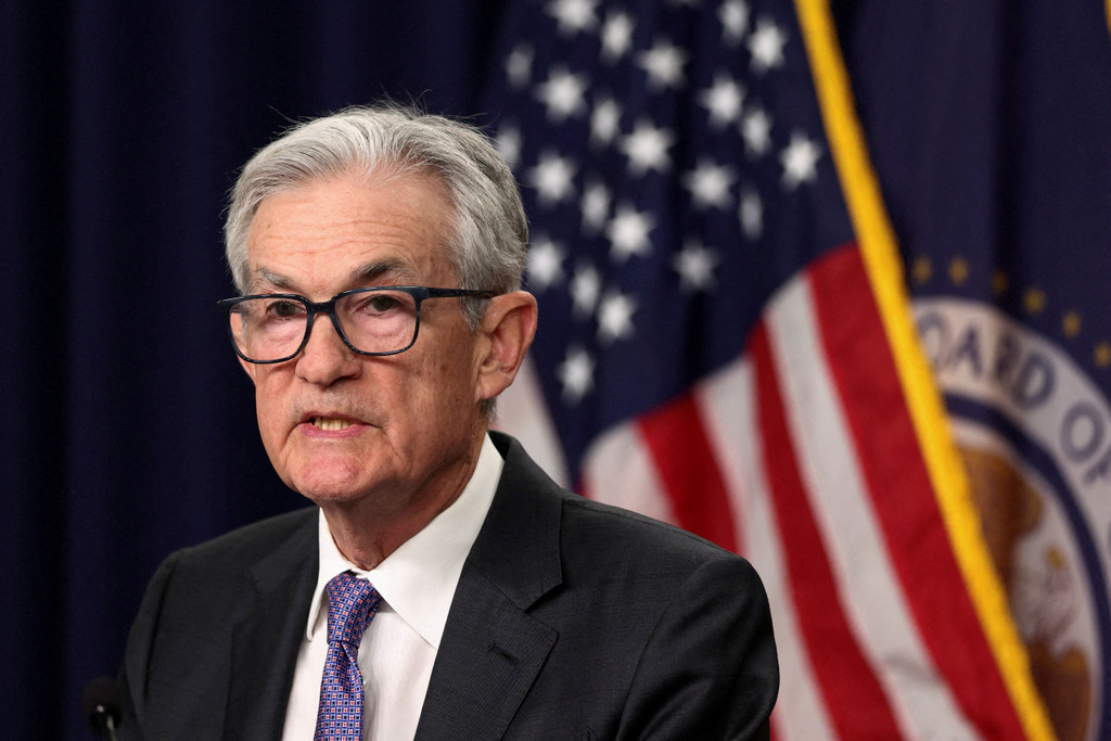 FILE PHOTO: U.S. Federal Reserve Chair Powell holds a press conference, at the U.S. Federal Reserve in Washington