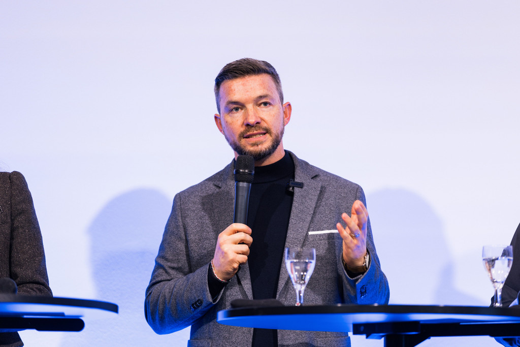 F.A.Z.-Podiumsdiskussion - Zur Kommunalwahl in Frankfurt diskutieren Katharina Knacker (Die Grünen), Nils Kößler (CDU), Kolja Müller (SPD) und Stephanie Wüst (FDP).
