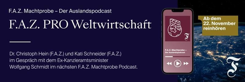 Podcast PRO Weltwirtschaft Wolfgang Schmidt