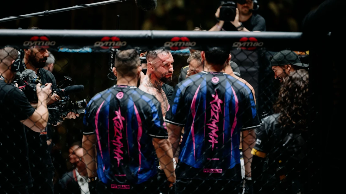MMA-Kämpfer Christian Eckerlin nach seiner Niederlage am Samstagabend im Frankfurter Fußballstadion