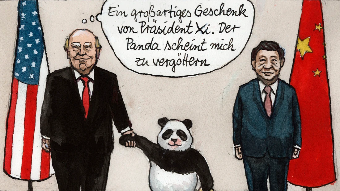 Donald Trump bei Xi Jinping