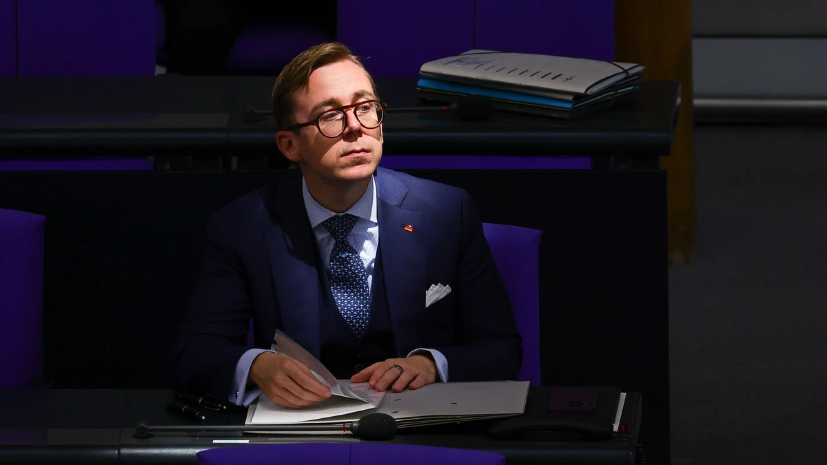 Philipp Amthor bei einer Regierungsbefragung am 23. September im Bundestag