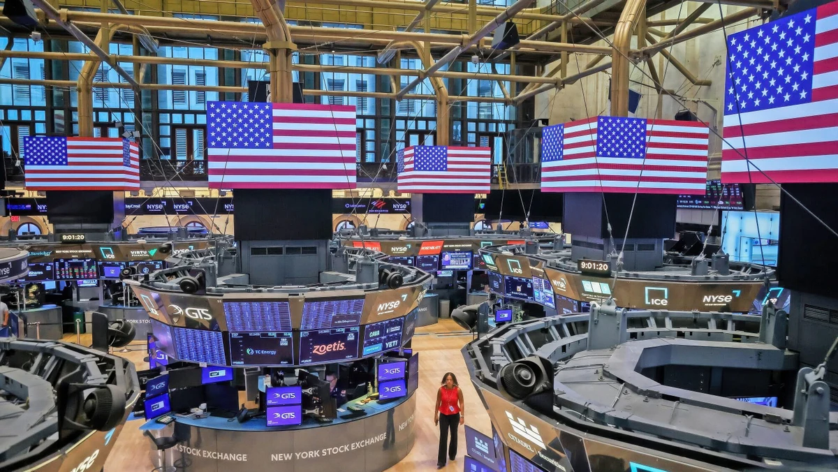 Blick in den Handelssaal der Börse von New York