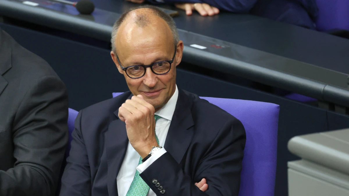 Auch unter seiner Kanzlerschaft wächst das Vermögen hierzulande stärker als die Inflation: Bundeskanzler Friedrich Merz (CDU) vergangene Woche im Bundestag