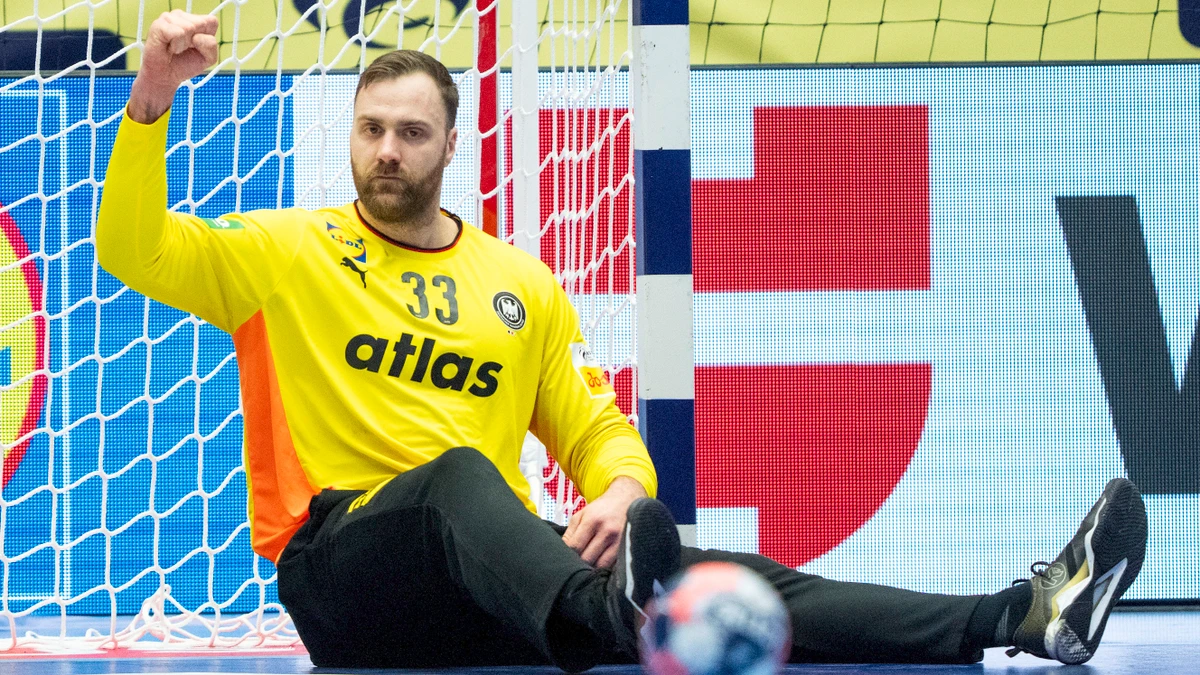 Abermals „Man of the Match“: Deutschlands Torhüter Andreas Wolff nach dem Hauptrundenspiel gegen Norwegen bei der Handball-EM