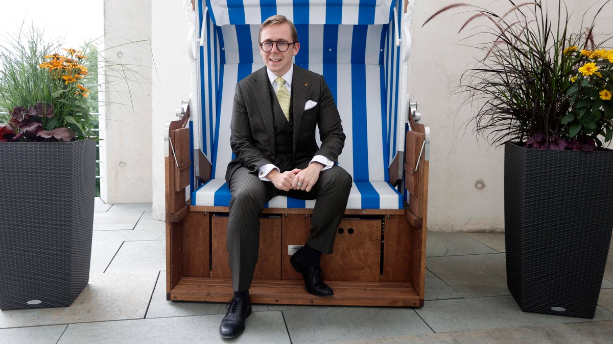 In seinem Strandkorb: Philipp Amthor
