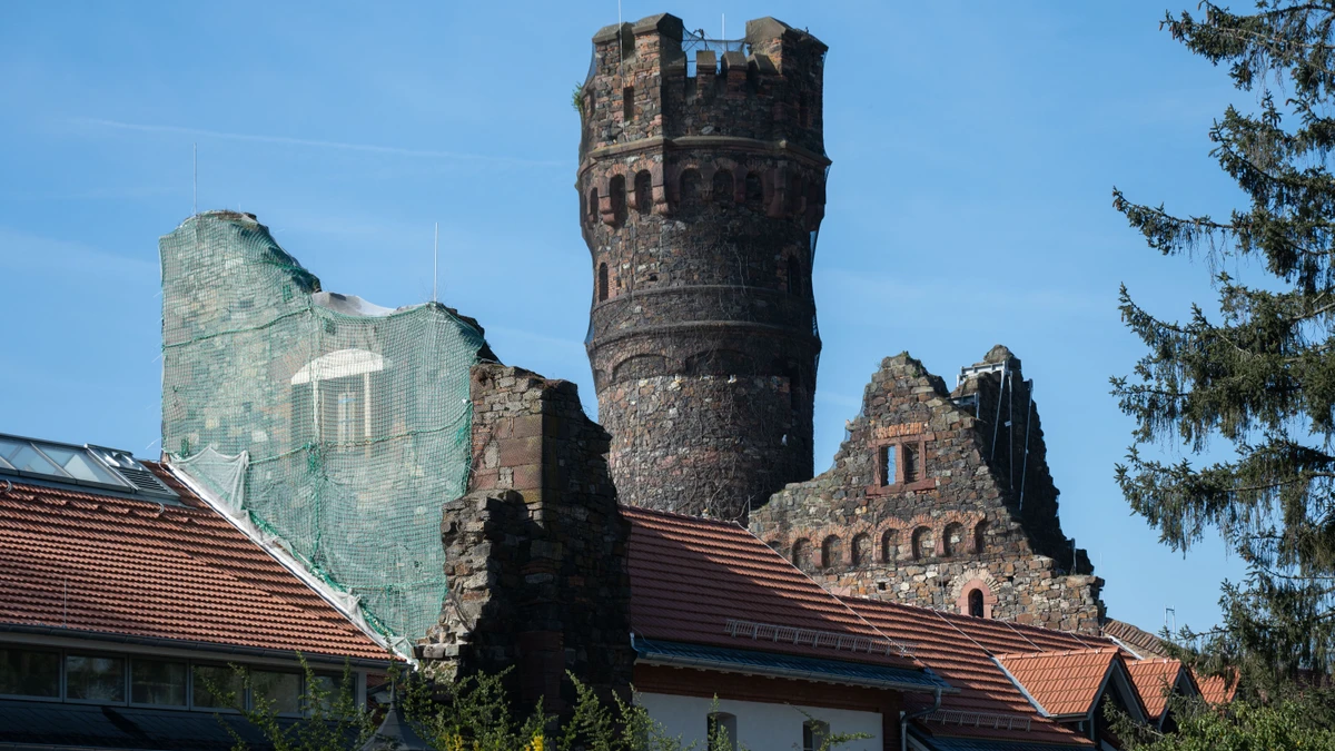 Pflegebedürftig: Auch historisches Gemäuer gehört zur Bausubstanz der EBS in Oestrich-Winkel.