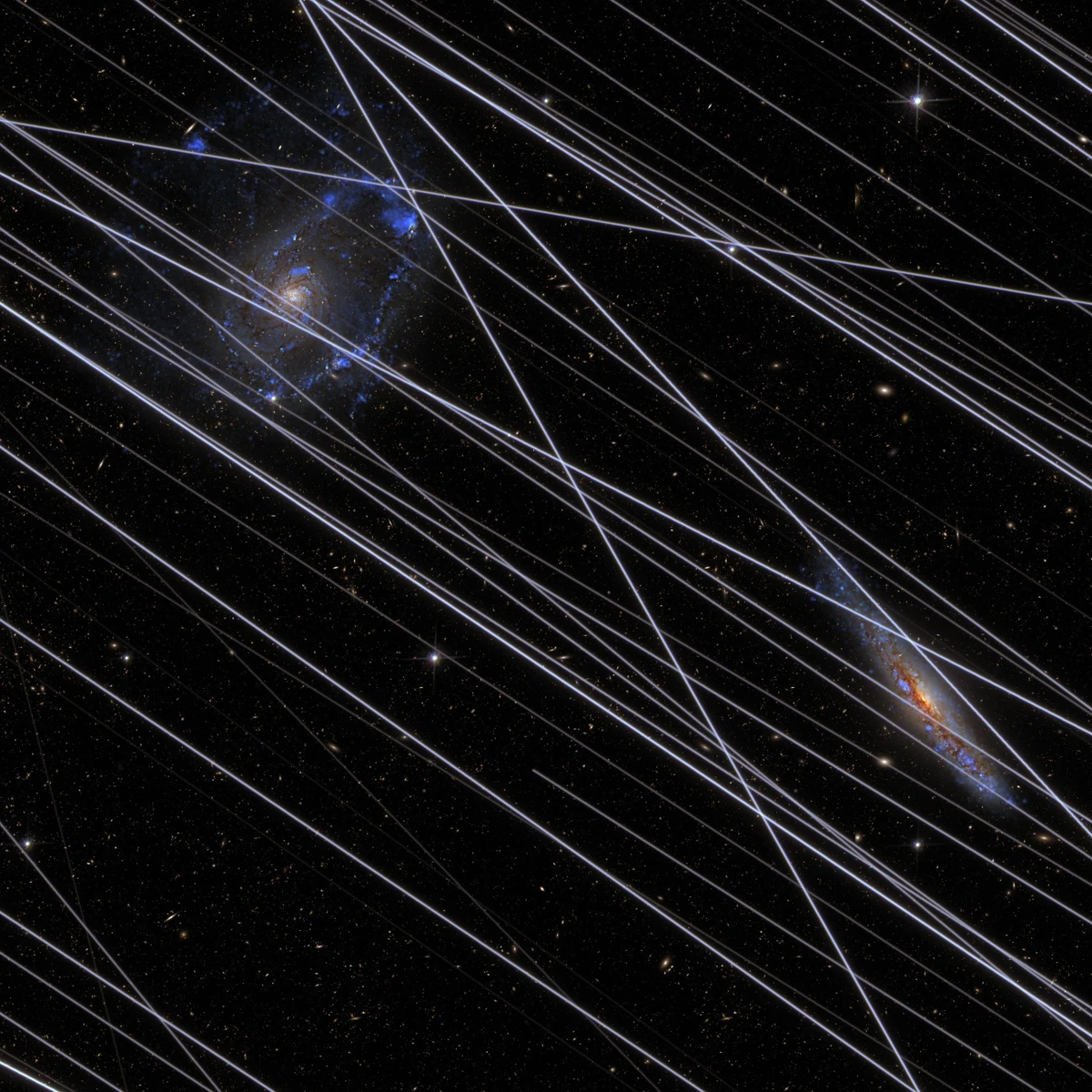 Starlink strt Hubble: Satelliten behindern Weltraumteleskope | FAZ