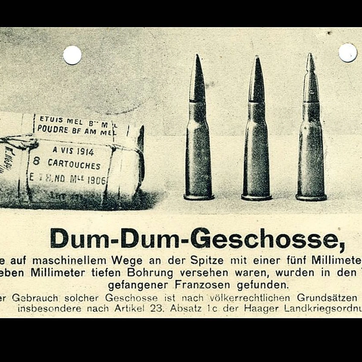 Debatten um die Dum-Dum-Munition
