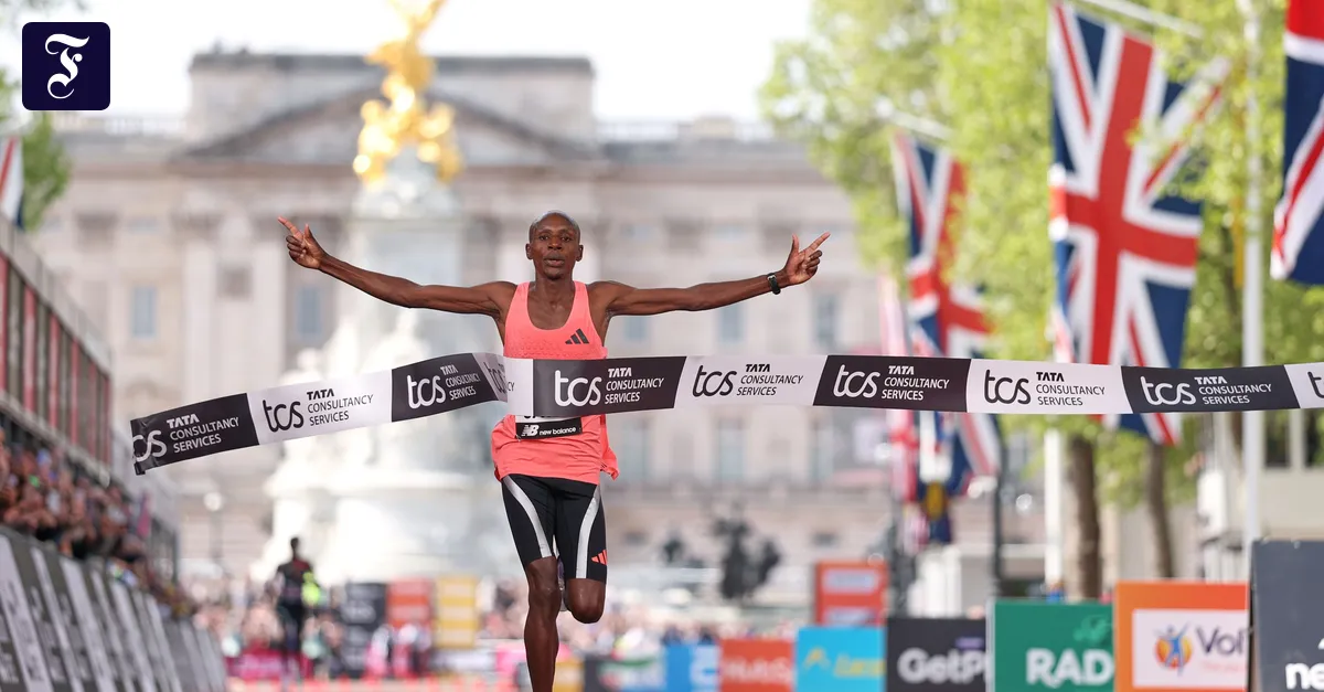 Marathon-Weltrekord in London: Kenianer Sawe bleibt unter zwei Stunden