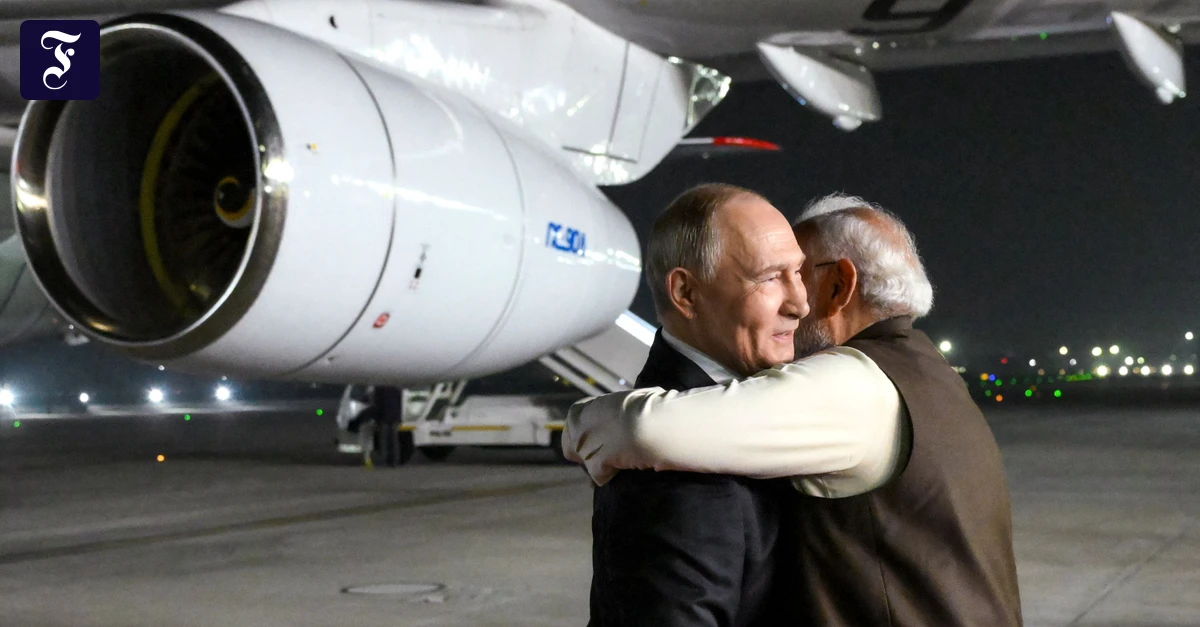 Indien und Russland: Modis herzliche Umarmung Putins