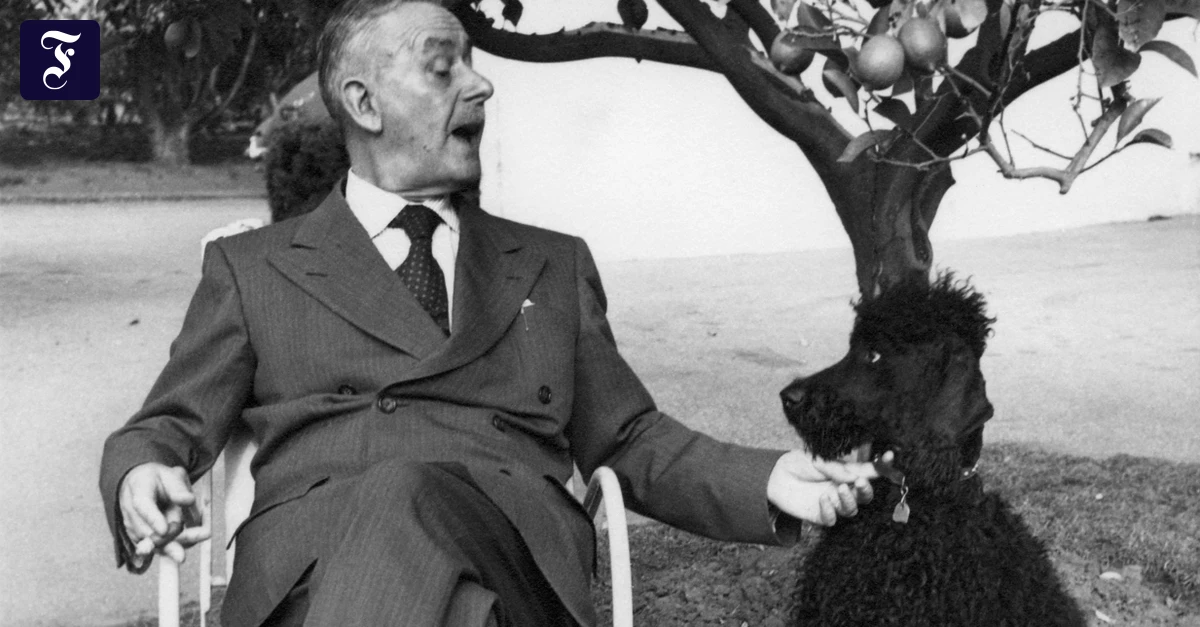 Thomas-Mann-und-seine-Hunde-Vorm-Fr-hst-ck-dem-Pudel-die-Citrone-geworfen