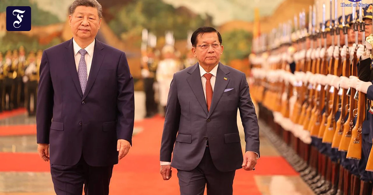 Myanmars Machthaber: Warum China einem Geächteten den Staatsempfang bereitete