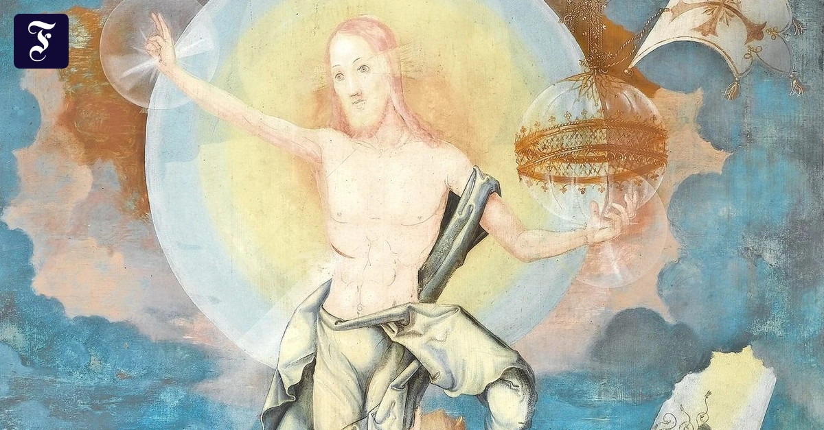 Osterbild 2026: Künstler an der Geißelsäule